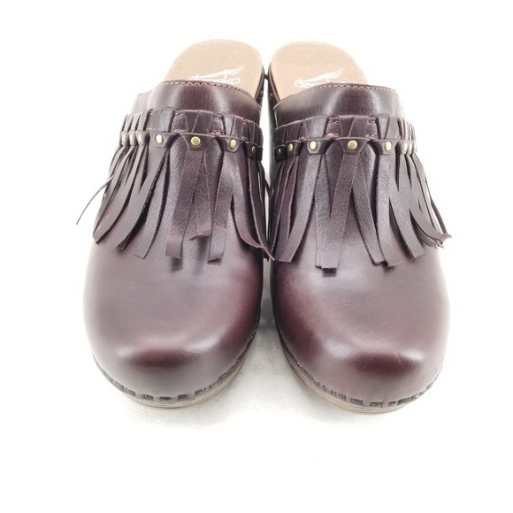 Dansko Womens 3101457045 Deni Leather Slip On Mules Clogs Brown Size 39(8.5) - Picture 2 of 7